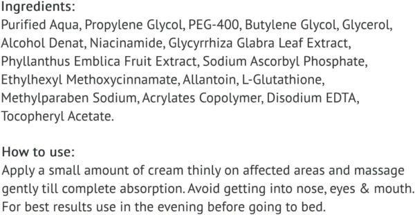 Eventone-C Cream with L Glutathione and Vitamin C: Premier Face Glowing Cream for Radiant, Even-Toned Skin, 30ml